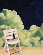 Carregar imagem no visualizador da galeria, Dreamy Cloudy Night Among the Stars Wall Mural. Abstract Night Sky, Stars and Clouds. Peel and Stick Wallpaper. #6300