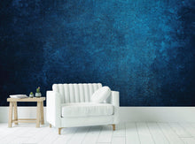 Carregar imagem no visualizador da galeria, Dark Navy Blue Grunge Knock-Down Textured-Style Abstract Wall Mural. #6302
