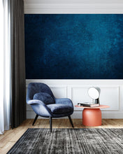 Carregar imagem no visualizador da galeria, Dark Navy Blue Grunge Knock-Down Textured-Style Abstract Wall Mural. #6302