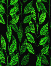 Carregar imagem no visualizador da galeria, Leaves and Vines Farmland Theme Wall Mural. Green Crops Illustration Background. #6305