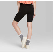 Load image into Gallery viewer, Women's High-Rise Bike Shorts - Wild Fable Black XS