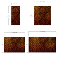 Carregar imagem no visualizador da galeria, Damask Grunge Vintage Dark Pattern Wall Mural Peel and Stick Wallpaper. #6316
