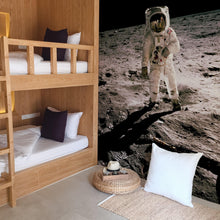 Carregar imagem no visualizador da galeria, Astronaut on the Moon Wall Mural. Space Theme Decor. #6317