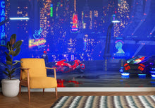 Carregar imagem no visualizador da galeria, CyberPunk Futuristic City of Japan Wall Mural. #6322