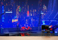 Carregar imagem no visualizador da galeria, CyberPunk Futuristic City of Japan Wall Mural. #6322