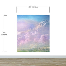 Carregar imagem no visualizador da galeria, Cloudy Sky View Wall Mural. Abstract Grunge, Scratches and Grainy Design. Peel and Stick Wallpaper. #6326