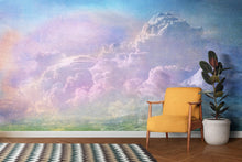 Carregar imagem no visualizador da galeria, Cloudy Sky View Wall Mural. Abstract Grunge, Scratches and Grainy Design. Peel and Stick Wallpaper. #6326