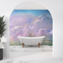 Carregar imagem no visualizador da galeria, Cloudy Sky View Wall Mural. Abstract Grunge, Scratches and Grainy Design. Peel and Stick Wallpaper. #6326
