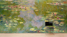 Carregar imagem no visualizador da galeria, Monet Painting, Water Lilies (From 1919). Peel and Stick Wallpaper Wall Mural. #6333