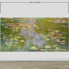 Carregar imagem no visualizador da galeria, Monet Painting, Water Lilies (From 1919). Peel and Stick Wallpaper Wall Mural. #6333