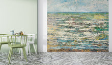 Carregar imagem no visualizador da galeria, The Sea Painting from 1887 by Jan Toorop. Wall Mural / Peel and Stick Wallpaper. #6334