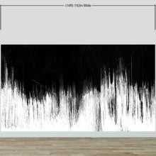 Carregar imagem no visualizador da galeria, Black and White Grunge Line Art Wall Mural / Peel and Stick Wallpaper. #6336