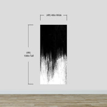 Carregar imagem no visualizador da galeria, Black and White Grunge Line Art Wall Mural / Peel and Stick Wallpaper. #6336