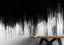 Carregar imagem no visualizador da galeria, Black and White Grunge Line Art Wall Mural / Peel and Stick Wallpaper. #6336