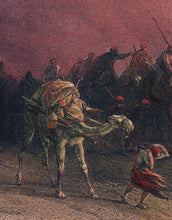 Load image into Gallery viewer, Ancient Egypt Pyramids Wall Mural. Approach of the Simoom Desert of Gizeh illustration by David Roberts. #6343