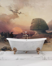 Load image into Gallery viewer, Ancient Egypt Pyramids Wall Mural. Approach of the Simoom Desert of Gizeh illustration by David Roberts. #6343