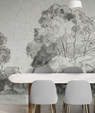 Carregar imagem no visualizador da galeria, Forest Trees Wallpaper Peel and Stick Mural, Grove of Trees Drawing by Camille Pissarro. #6344