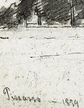 Carregar imagem no visualizador da galeria, Forest Trees Wallpaper Peel and Stick Mural, Grove of Trees Drawing by Camille Pissarro. #6344