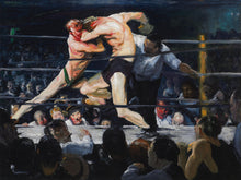 Load image into Gallery viewer, Boxing Match Painting Artwork Wall Mural. Stag at Sharkey's (1909) painting by George Wesley Bellows. #6353