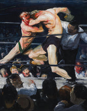 Load image into Gallery viewer, Boxing Match Painting Artwork Wall Mural. Stag at Sharkey's (1909) painting by George Wesley Bellows. #6353