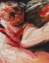 Load image into Gallery viewer, Boxing Match Painting Artwork Wall Mural. Stag at Sharkey's (1909) painting by George Wesley Bellows. #6353