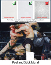 Load image into Gallery viewer, Boxing Match Painting Artwork Wall Mural. Stag at Sharkey's (1909) painting by George Wesley Bellows. #6353
