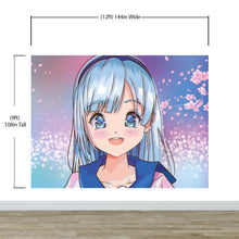Carregar imagem no visualizador da galeria, Cute Girl Anime Wall Mural. Japanese Style Animation Design. #6360