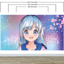 Carregar imagem no visualizador da galeria, Cute Girl Anime Wall Mural. Japanese Style Animation Design. #6360