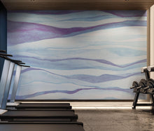 Carregar imagem no visualizador da galeria, Abstract Pastel Blue Marble Granite Slate Peel and Stick Mural. #6363