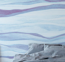 Carregar imagem no visualizador da galeria, Abstract Pastel Blue Marble Granite Slate Peel and Stick Mural. #6363