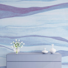 Carregar imagem no visualizador da galeria, Abstract Pastel Blue Marble Granite Slate Peel and Stick Mural. #6363