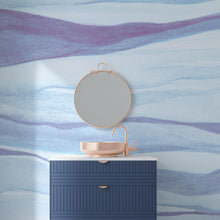 Carregar imagem no visualizador da galeria, Abstract Pastel Blue Marble Granite Slate Peel and Stick Mural. #6363