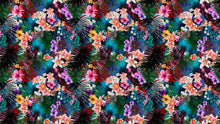 Carregar imagem no visualizador da galeria, Colorful Tropical Foliage Pattern Wall Mural. Peel and Stick Wallpaper. #6382