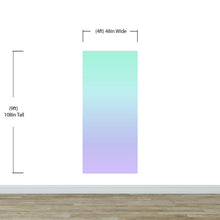 Carregar imagem no visualizador da galeria, Pastel Color Wall Mural. Turquoise to Plum Purple Gradient Color Blend Design Wallpaper. #6385