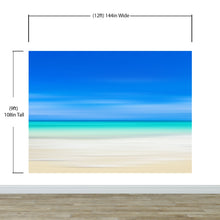 Load image into Gallery viewer, Tropical Beach Wall Mural. Abstract Blur View of Coastline Peel and Stick Wallpaper. #6389