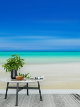 Load image into Gallery viewer, Tropical Beach Wall Mural. Abstract Blur View of Coastline Peel and Stick Wallpaper. #6389