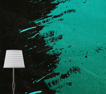 Carregar imagem no visualizador da galeria, Paint Splash Wall Mural. Emerald Green Brush Stroke Peel and Stick Wallpaper. #6391