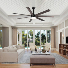 Carregar imagem no visualizador da galeria, 72 In Farmhouse Ceiling Fan with Plywood Blades for Dining Room