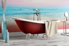 Carregar imagem no visualizador da galeria, Pastel Color Sunset over the Ocean Horizon Wall Mural. Beach Theme Peel and Stick Wallpaper. #6400