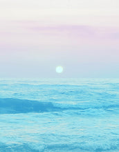 Carregar imagem no visualizador da galeria, Pastel Color Sunset over the Ocean Horizon Wall Mural. Beach Theme Peel and Stick Wallpaper. #6400