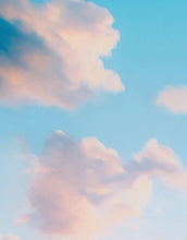 Carregar imagem no visualizador da galeria, Pastel Color Sunset over Paradise Beach Wall Mural. Pastel Pink and Blue Color Scheme Peel and Stick Wallpaper. #6404