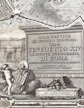 Carregar imagem no visualizador da galeria, Vintage Old Map of Rome Italy Wall Mural. The Large Plan of Rome Peel and Stick Wallpaper. #6412