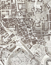 Carregar imagem no visualizador da galeria, Vintage Old Map of Rome Italy Wall Mural. The Large Plan of Rome Peel and Stick Wallpaper. #6412