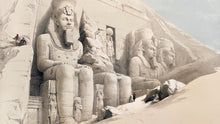 Load image into Gallery viewer, Ancient Egyptian Temple Wall Mural. The Great Temple of Aboo-Simble, Nubia by David Roberts. #6417