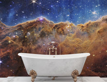 Carregar imagem no visualizador da galeria, Cosmic Cliffs in the Carina Nebula Photo (NIRCam Image) from NASA, ESA, CSA, STScI. Galaxy Nebula Space Wall Mural | Peel and Stick Wallpaper. #6421
