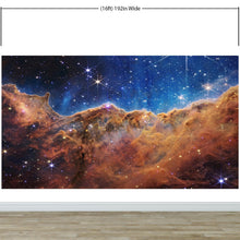 Carregar imagem no visualizador da galeria, Cosmic Cliffs in the Carina Nebula Photo (NIRCam Image) from NASA, ESA, CSA, STScI. Galaxy Nebula Space Wall Mural | Peel and Stick Wallpaper. #6421
