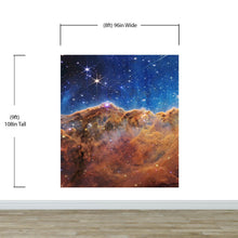 Carregar imagem no visualizador da galeria, Cosmic Cliffs in the Carina Nebula Photo (NIRCam Image) from NASA, ESA, CSA, STScI. Galaxy Nebula Space Wall Mural | Peel and Stick Wallpaper. #6421