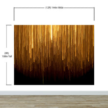 Carregar imagem no visualizador da galeria, Vertical Streaks of Light Wall Mural. Abstract Glowing Vertical Lines Wallpaper. #6425