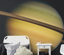 Carregar imagem no visualizador da galeria, Rings of Saturn Wall Mural. Space theme peel and stick wallpaper. #6432