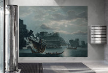 Carregar imagem no visualizador da galeria, The Island of Tortosa from Views in the Ottoman Dominions Illustration Wall Mural. Sailing through the Mediterranean Islands. #6457
